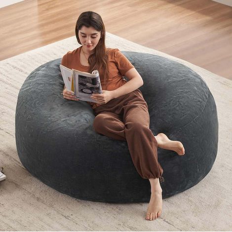 Pouf 5FT polyvalent pour adultes, chaise longue souple et confortable pour salon ou balcon (1/5)