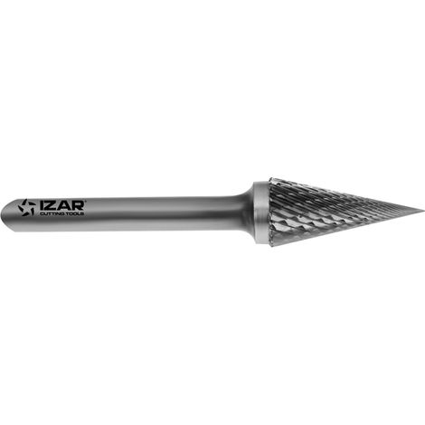 Fresa Rotativa Metal Duro Tipo M Conica - 9255 - 09,60X06,00 mm Dent.6 IZAR (1/4)