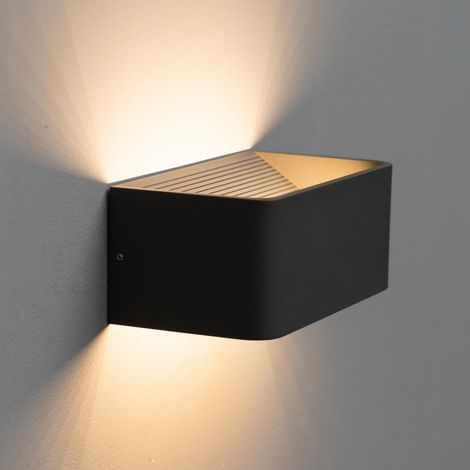 LED 6W Graue Wandleuchte 20 cm - Quadra