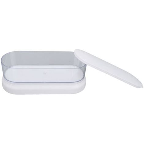 Nettoyeur Ultrason Portable pour Outils de Manucure 450ML - Machine de Nettoyage Multifonction Blanche