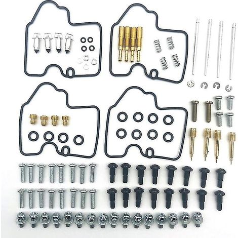 Kit de reparación de carburador de 4 piezas para modelos Yamaha YZF R6 600 de 1999 a 2002, que incluye juntas y sellos. (1/5)