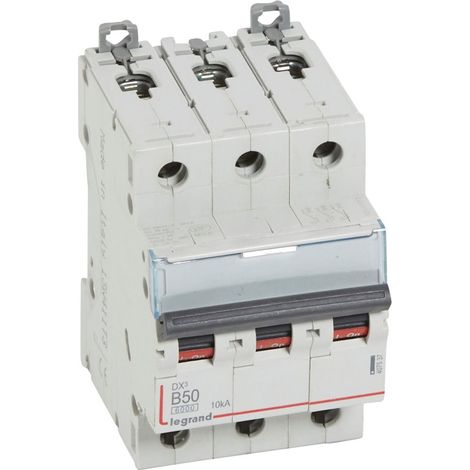 DX³ Interruttore automatico 3P curva B 50A 6kA/10kA - LEG407537