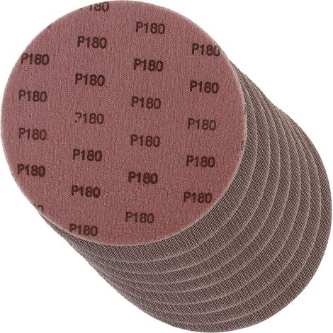 10 Pièces Disques de Ponçage Auto-agrippants Ø 225mm, Grain 180, Disques Abrasifs Filet Ø 225 mm Autoagrippant,Compatible avec Ponceuses Girafe, Murales et Plafond, pour Bois, Métal et Plâtre (1/5)