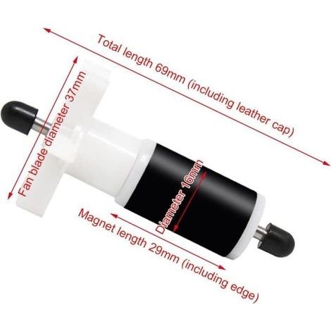 Laufrad für Tauchpumpe mit Welle und Lager, Ersatzlaufrad für Pumpe mit Wellenlager, Ersatzfilter für Tauchpumpenlaufrad, für Ersatzfilter (1/4)
