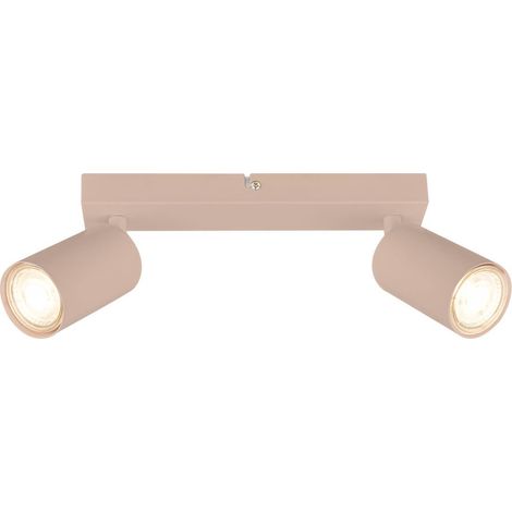 Briloner Deckenlampe Schwenkbar 25,5x8,5 cm GU10 Fassung max. 9W 2-flammig Beige - Deckenstrahler Wohnzimmer Flur Küche Büro (1/4)