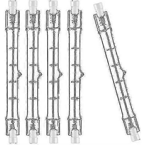 Lot de 10 ampoules halogènes R7S 118 mm 230 W 230 V, tige halogène R7S 118 mm, ampoule halogène R7S dimmable (1/5)