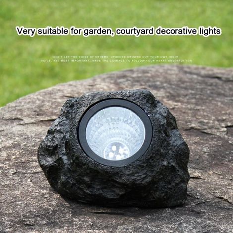Lampe de jardin Lampe LED à énergie solaire d'extérieur, imperméable, Imitation pierre, décoration de jardin decoration (1/5)