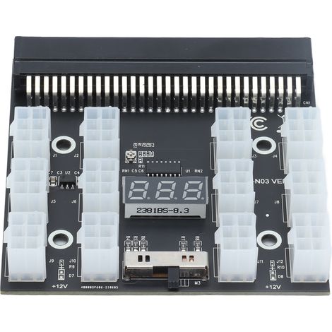 Carte d'alimentation 12 ports 6 broches avec affichage numérique pour serveurs HP - Module d'adaptation (1/5)