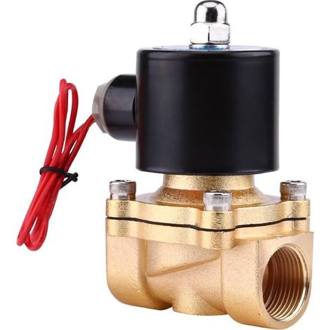 Elettrovalvola, normalmente chiusa, 3/4" AC 220 V, lega di zinco (1/5)