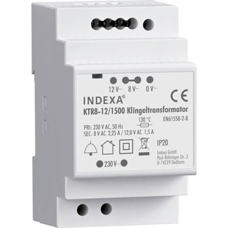 PENTATECH 32126 Trasformatore per campanello 8 V/AC, 12 V/AC