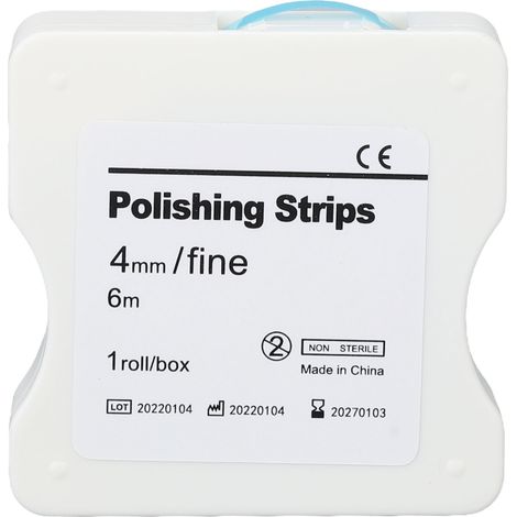 Bande de polissage dentaire 4mm, résine blanchissante, bandes abrasives pour finition des dents, bleu, lot de 4 (1/5)