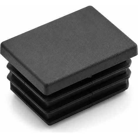 Bouchons Rectangulaires 24 Noir Plastique pour Tubes (1/5)