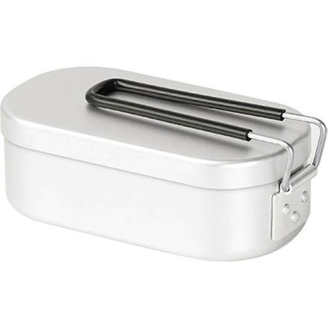 Boîte à lunch isotherme d'extérieur avec poignées pliables, en aluminium, de type bento, pour environ 500 ml. (1/5)