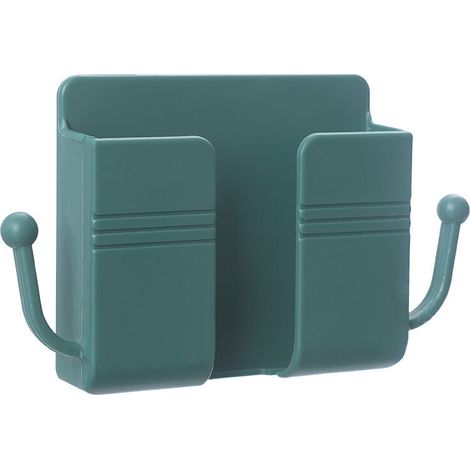 (Verde) Supporto per cellulare da parete, contenitore per condizionatore da parete, mini contenitore per telecomando da parete per casa e ufficio (1/4)