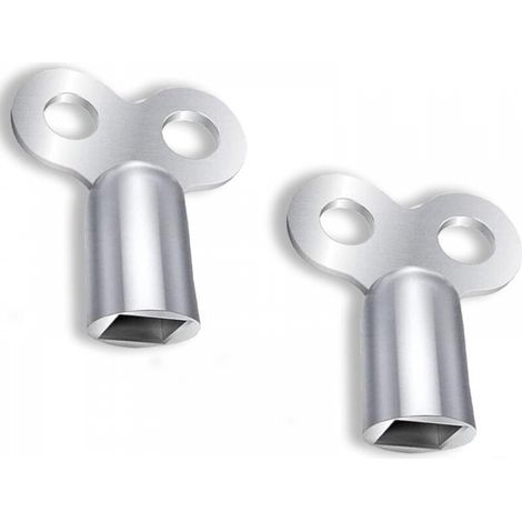 2pcs Clé de Purge Radiateur Universelle – Clef pour Vanne Vidange Soupape Chauffage Acier Outil Purger Purgeur Entretien (1/5)
