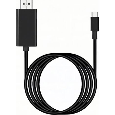 Cable adaptador USB-C a HDMI 4K de 2 m - Negro (1/5)