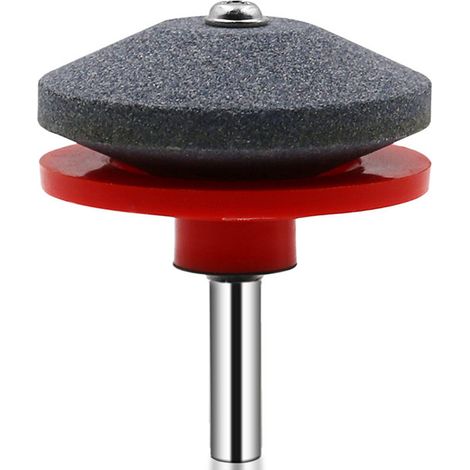 Afilador de cuchillas para cortacésped: disco abrasivo universal para taladro con broca de 1/4" (grano 80, multicolor). (1/4)