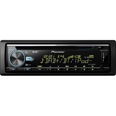 Pioneer DEH-X7800DAB Autoradio DAB+ Tuner, Bluetooth®-Freisprecheinrichtung, Anschluss für Lenkradfe (1/2)