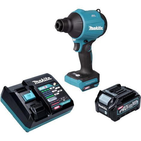 Makita AS 001 GD101 Akku Gebläse 40 V max. Brushless + 1x Akku 2,5 Ah + Ladegerät
