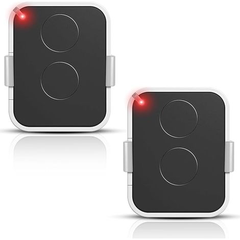 2PCS 433,92 MHz Télécommandes de Portail, Compatible Nice Era ONE2/ON2E/ON4E/ON1E, 2 Canaux Télécommande Porte de Garage,Rolling Code (1/5)