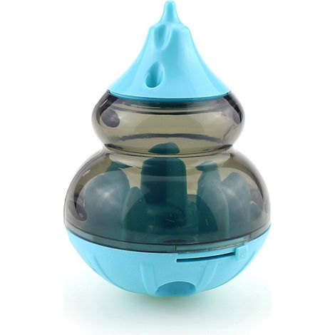 Jouet interactif pour chien avec lumière clignotante et nourriture qui fuit, distributeur de nourriture pour chiots et chats, boule de puzzle, mangeoire lente, jouets pour friandises (1/3)