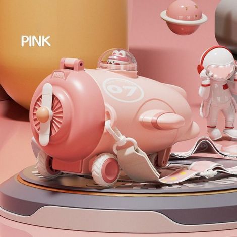 Gobelet À Eau - 550 Ml - Couvercle Pop-Up - Paille Intégrée - Plastique PP - Rose (1/4)