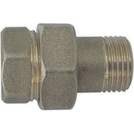 RACCORDO DIRITTO MF 3 PEZZI OTTONE GIALLO 1"