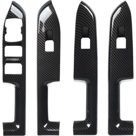 Fensterheberknopf-Schutzabdeckungen (4 Stück) – ABS-Carbon-Optik für Bronco Sport CX430 ab Baujahr 2021 (1/4)