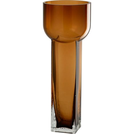 Vase Déco en Verre "Carol" 35cm Marron (1/2)
