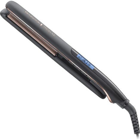 Remington PROLuxe Midnight Edition Plancha de pelo Caliente Negro, Oro rosa 3 m