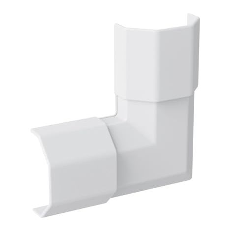 LOGILINK PASSE-CÂBLES COUDÉ 90° ABS 33 X 33 X 18 MM POUR FIXATION AU MUR, À PEINDRE, MONTAGE FACILE KAB0116