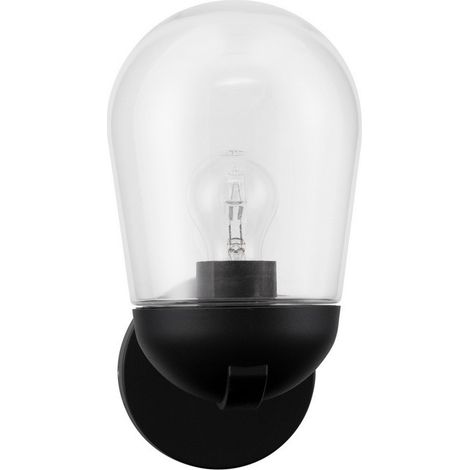 Merano Banff Applique d'extérieur Globe en aluminium gris foncé, verre transparent LED E27 IP54