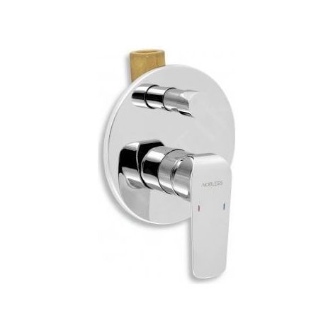 Novaservis Nobless Tina - Robinetterie de baignoire encastrée avec inverseur, chrome 38050R,0 (1/2)
