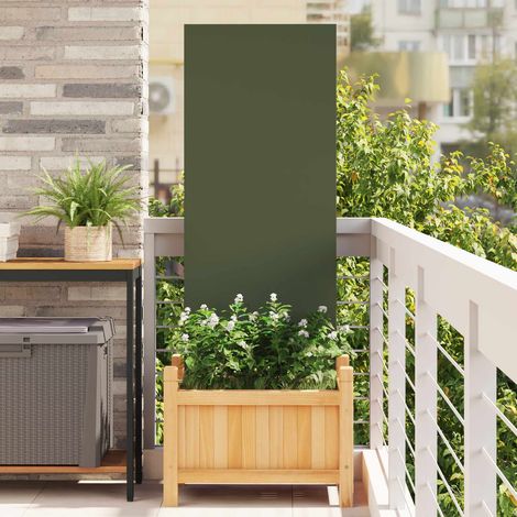 vidaXL  Garden Privacy Screen  Olive green 50 x 140 cm Cold-rolled steel