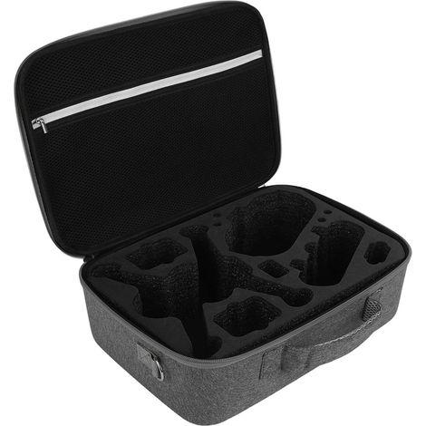 Sacoche de rangement pour drone DJI FPV, sac de voyage en tissu gris extérieur pour protection et sac intérieur noir (1/5)