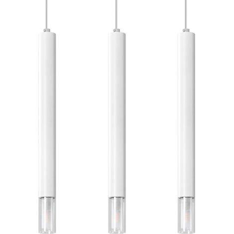 Lampada a sospensione Wezyr bianco 45x120x6cm Sollux (1/5)