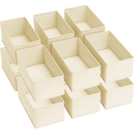 Organisateur Tiroir Tissu - Lot de 12 Rangement Vetement Chaussettes (1/5)