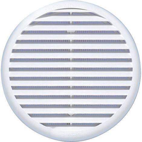 AUTOGYRE - Grille ronde à clips auto-ajustables Ø135mm blanc