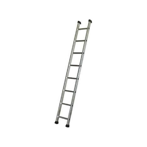 Escalux – Echelle aluminium simple 10 marches – Hauteur 3,73 m – Charge maximale 150 kg – Montants rigides pour sécurité