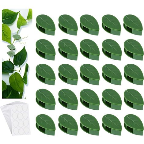 Supports adhésifs pour plantes - Clips invisibles et intelligents pour plantes (lot de 40) (1/5)