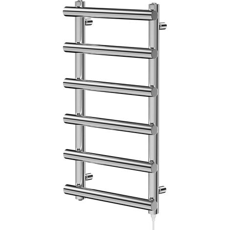 Finley Chrome 850mm x 500mm Designer Electric Heated Towel Rail (1/5)