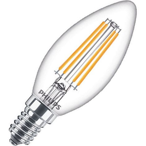 Philips ampoule LED Equivalent 60W E14 Blanc chaud Non dimmable, Verre (1/2)