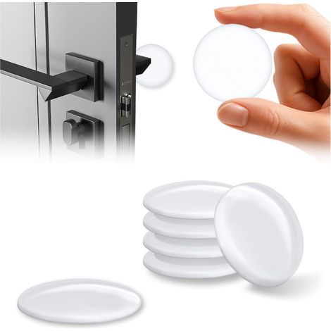 Butee de Porte Autocollante Silicone, 12 Pcs,42x10mm, Tampon Porte Adhesive, Protection Poignée Porte (1/5)