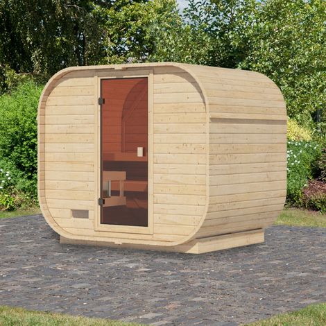 Sauna Exterieur Karibu Quadro 1 Plus 4-6 Places Bois 38mm 4.2m2