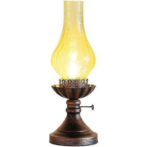 Lampe rétro à pétrole, lampe de table LED (1/3)