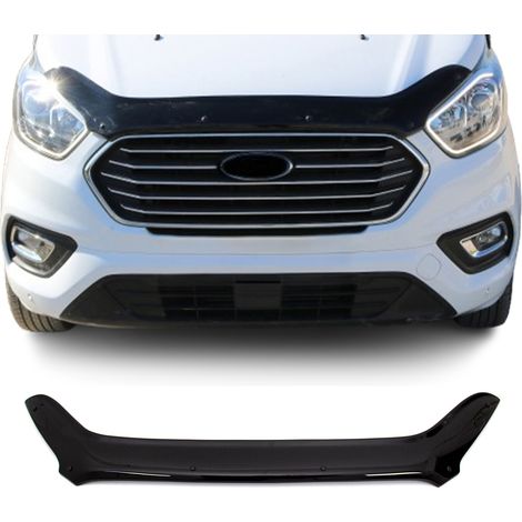 Deflecteurs d'air Capot de Voiture pour Ford Transit Custom 2018-2024 Noir