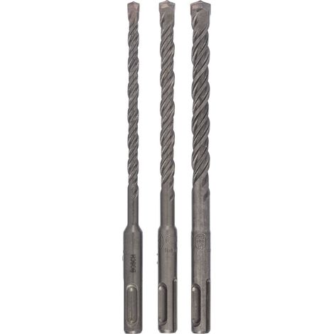 Jeu de forets à percussion Bosch SDS plus-5, 3 pièces, 6 / 8 / 10 mm (1617000117) pour marteaux perforateurs (1/10)