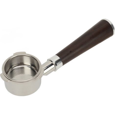Portafiltre sans fond 51mm avec Panier - Manche Bois de Rose Noir Accessoire Machine Café DonLim (1/5)