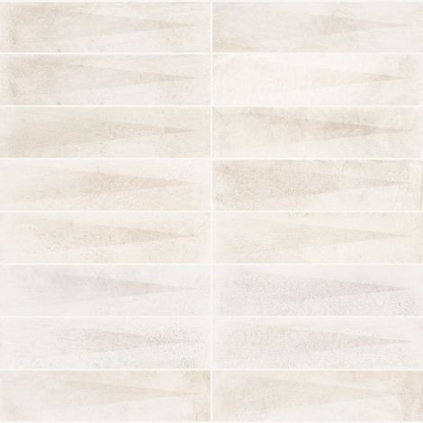 Carrelage effet Zellige 3D Beige Clair 24,6x6x0,85 cm Montel - Mur intérieur (vendu par carton de 0,5 m²) - RO'MA CARRELAGE