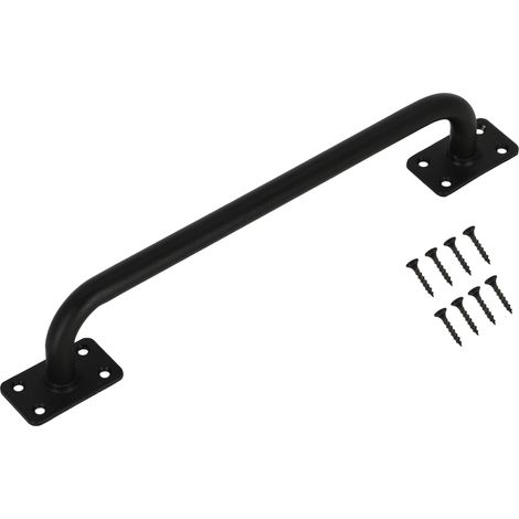 Manilla para puertas correderas, puertas de muebles, acero, negro 340 (1/5)